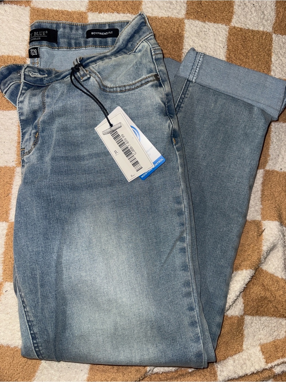 Judy Blue Faded Light Blue Boyfriend Jeans